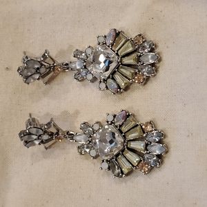 EUC: Art Deco inspired Drop Earrings